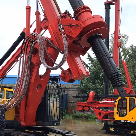 Drehbohrgeräte für Dieselmotoren für den Bau von Ingenieurfundamenten/Brunnen/Bergbau